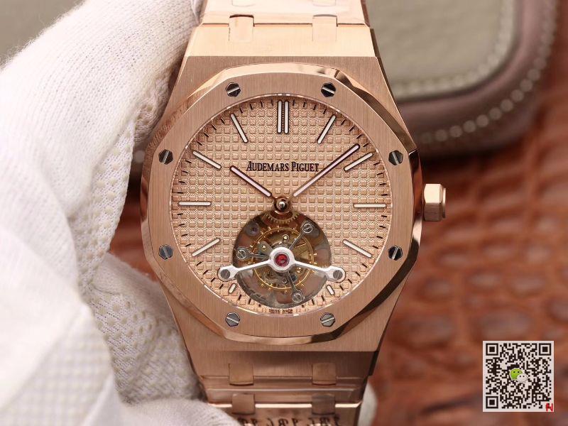 AAA R8 Factory Replica Audemars Piguet Royal Oak Extra-Thin Tourbillon 26515OR.OO.1220OR.01 Mens Watch