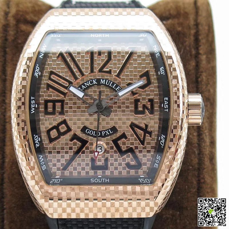 AAA Replica Franck Muller Vanguard V45 SC DT AC BR NR Rose Gold Mens Watch