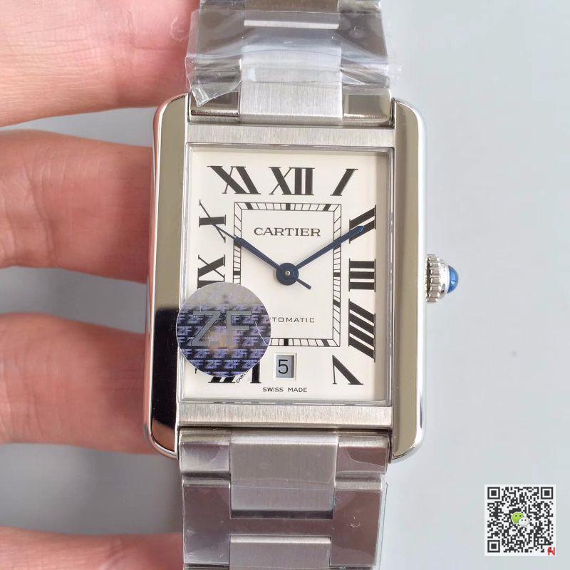 AAA ZF Factory Replica Cartier Tank Solo XL W5200028 Mens Watch