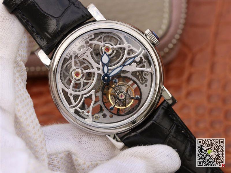 AAA Replica Franck Muller Skeleton Giga Tourbillon Round 7049 T G SQT Steel Mens Watch