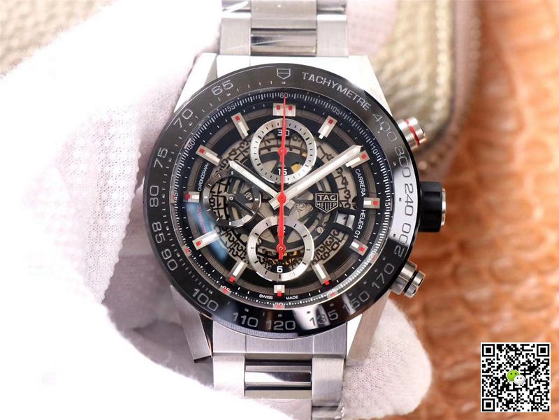 AAA XF Factory Replica Tag Heuer Carrera Calibre Heuer 01 Chronograph CAR2A1W.BA0703 Mens Watch