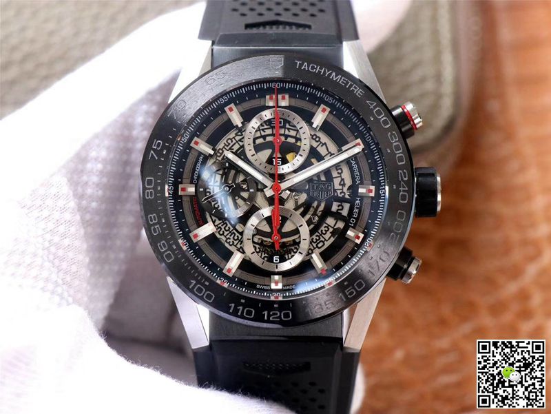 AAA XF Factory Replica Tag Heuer Carrera Calibre Heuer 01 Chronograph CAR2A1Z.FT6044 Mens Watch