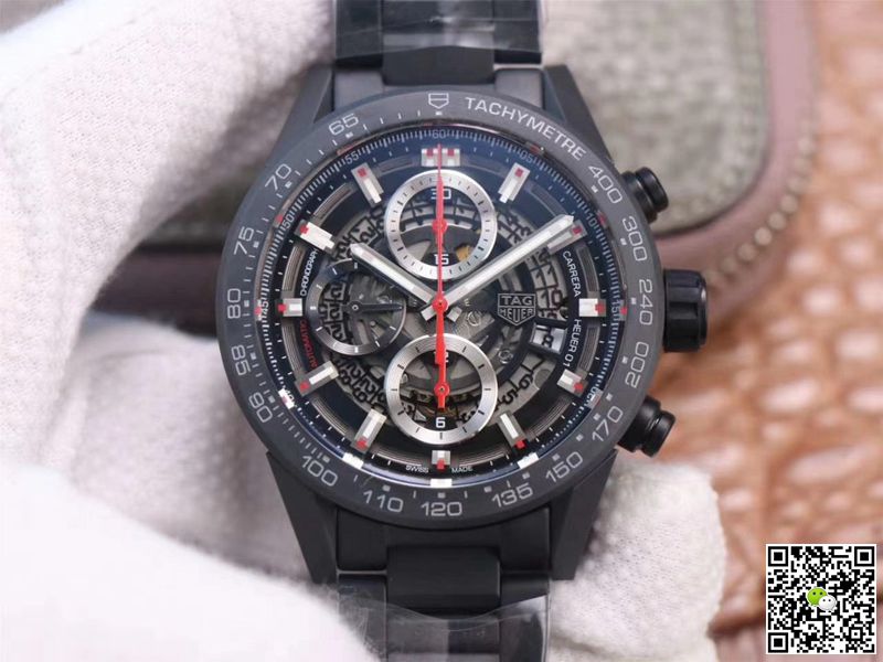 AAA XF Factory Replica Tag Heuer Carrera Calibre Heuer 01 Chronograph CAR2090.BH0729 Mens Watch