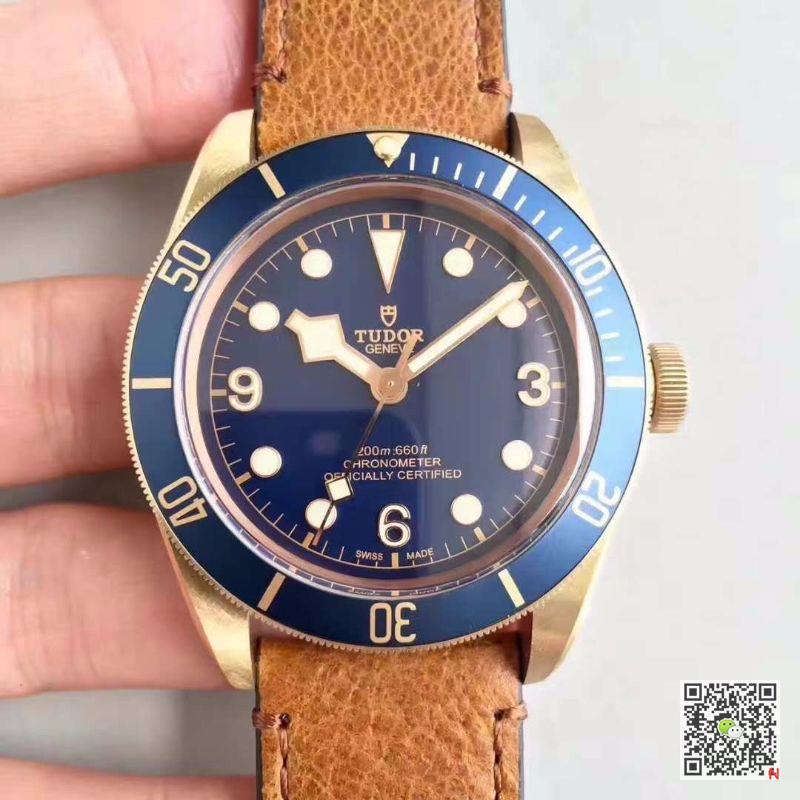 AAA ZF Factory Replica Tudor Black Bay Bronze M79250BM V4 Blue Mens Watch