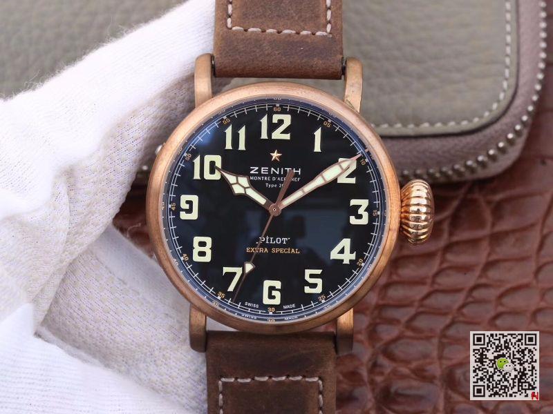 AAA XF Factory Replica Zenith Pilot Type 20 Extra Special Bronze 29.2430.679/21.C753 Mens Watch