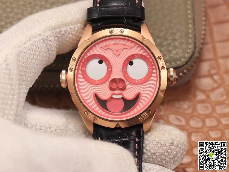 AAA TW Factory Replica Konstantin Chaykin Joker Pink Pig Mens Watch