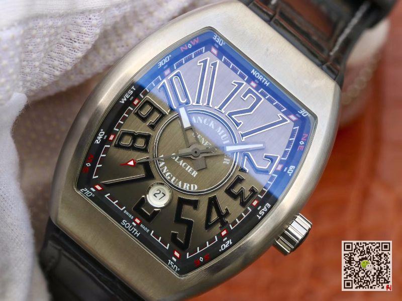 AAA Replica Franck Muller Vanguard V45 SC DT AC BR NR Gray Mens Watch