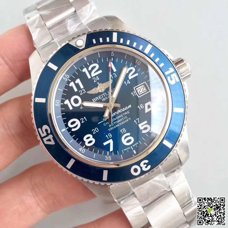 AAA GF Factory Replica Breitling Superocean II 44 A17392D81C1A1 Mens Watch