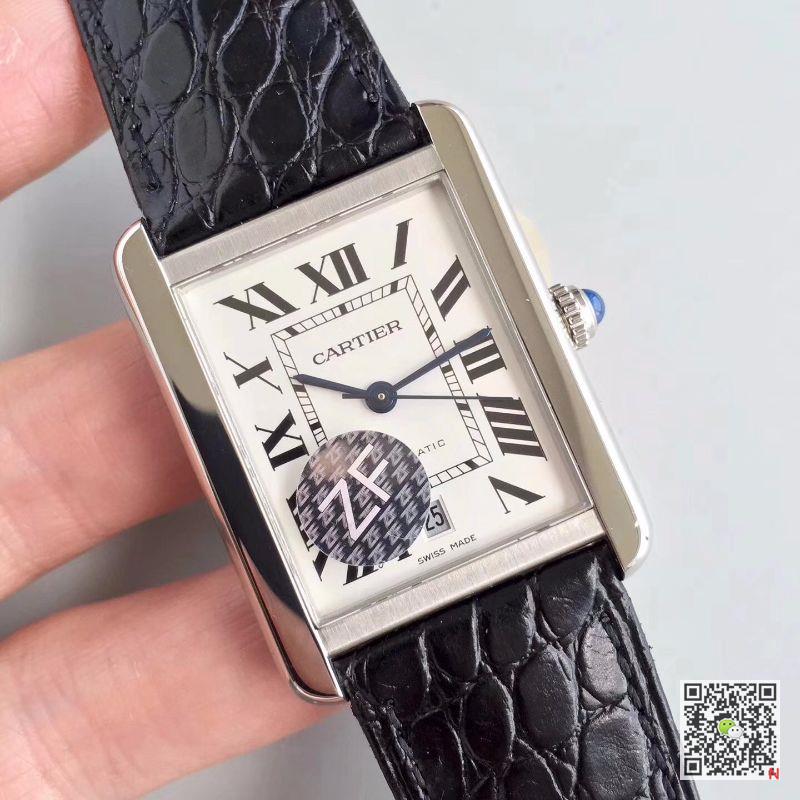 AAA ZF Factory Replica Cartier Tank Solo XL W5200027 Mens Watch