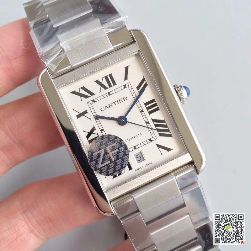 AAA ZF Factory Replica Cartier Tank Solo XL W5200028 Mens Watch