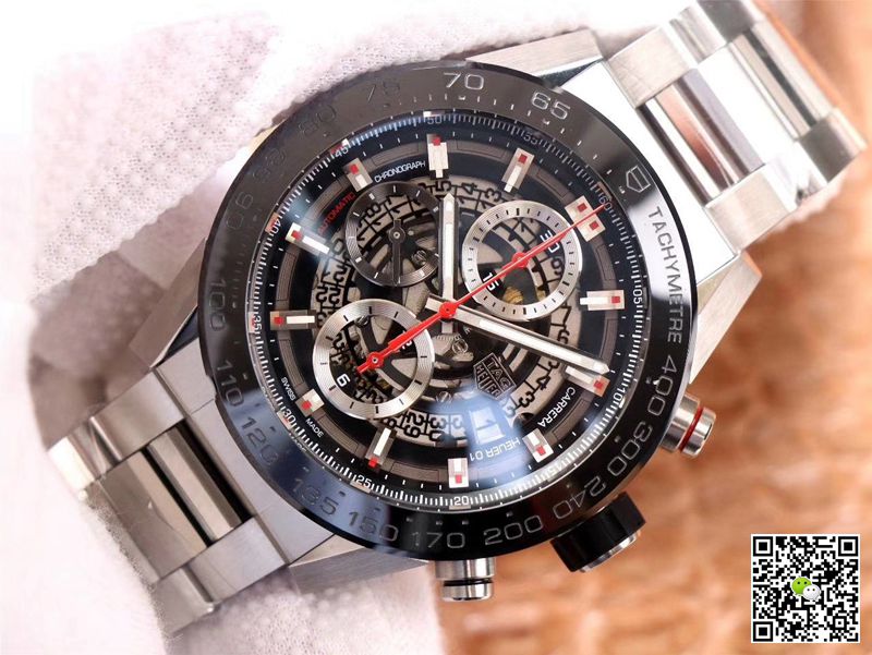 AAA XF Factory Replica Tag Heuer Carrera Calibre Heuer 01 Chronograph CAR2A1W.BA0703 Mens Watch