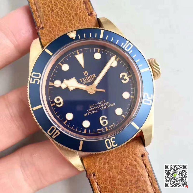 AAA ZF Factory Replica Tudor Black Bay Bronze M79250BM V4 Blue Mens Watch