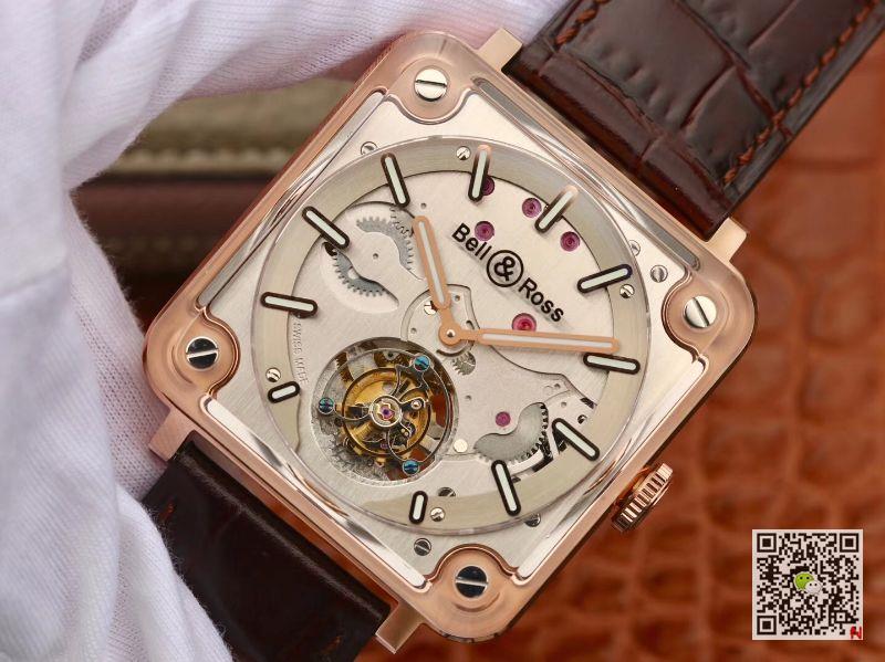 AAA Replica Bell & Ross Experimental BR-X2 Tourbillon Rose Gold Mens Watch