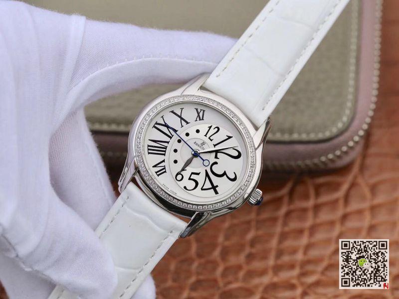 AAA Replica Audemars Piguet Millenary 77303BC.ZZ.D007SU.01 Silver Women Watch