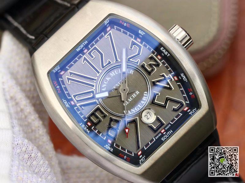 AAA Replica Franck Muller Vanguard V45 SC DT AC BR NR Gray Mens Watch