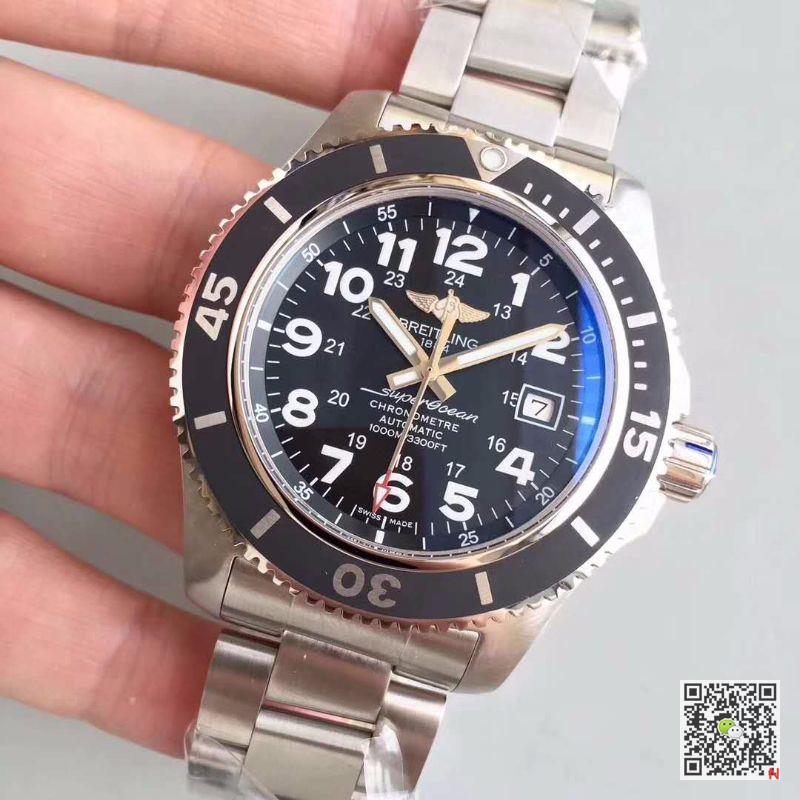 AAA GF Factory Replica Breitling Superocean II 44 A17392D71B1A1 Mens Watch