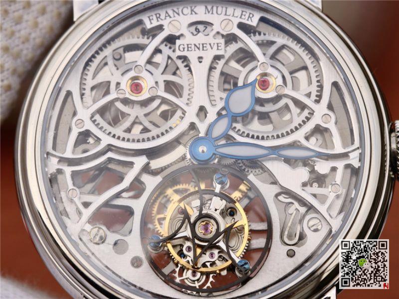 AAA Replica Franck Muller Skeleton Giga Tourbillon Round 7049 T G SQT Steel Mens Watch