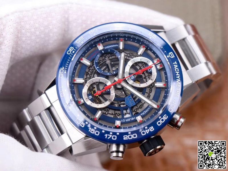 AAA XF Factory Replica Tag Heuer Carrera Calibre Heuer 01 Chronograph CAR201T.BA0766 Mens Watch