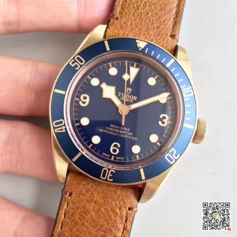 AAA ZF Factory Replica Tudor Black Bay Bronze M79250BM V4 Blue Mens Watch