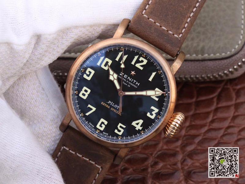 AAA XF Factory Replica Zenith Pilot Type 20 Extra Special Bronze 29.2430.679/21.C753 Mens Watch