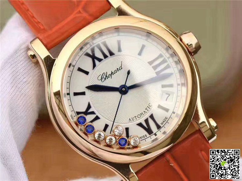 AAA YF Factory Replica Chopard Happy Sport 274808-5001 Rose Gold Ladies Watch