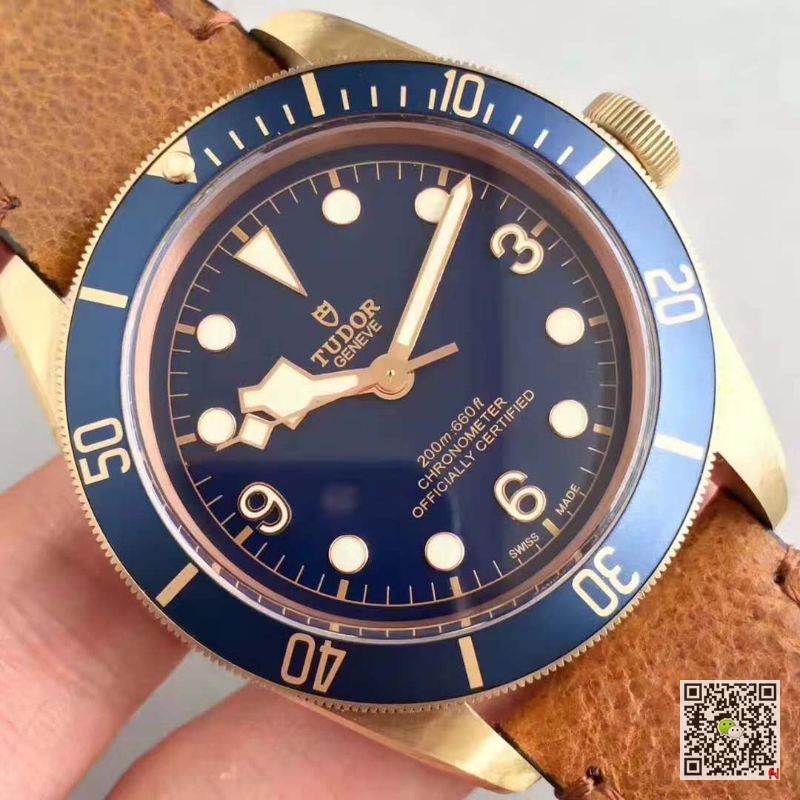 AAA ZF Factory Replica Tudor Black Bay Bronze M79250BM V4 Blue Mens Watch