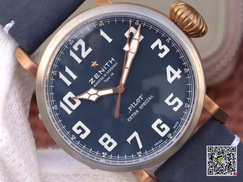 AAA XF Factory Replica Zenith Pilot Type 20 Extra Special Bronze 29.2432.679/57.C791 Mens Watch