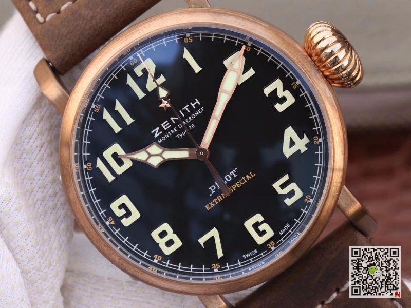 AAA XF Factory Replica Zenith Pilot Type 20 Extra Special Bronze 29.2430.679/21.C753 Mens Watch