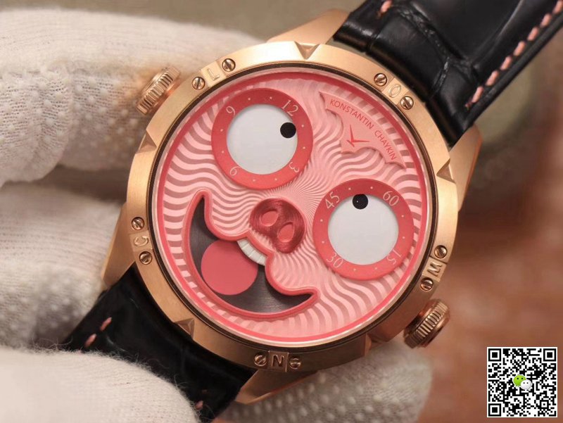 AAA TW Factory Replica Konstantin Chaykin Joker Pink Pig Mens Watch