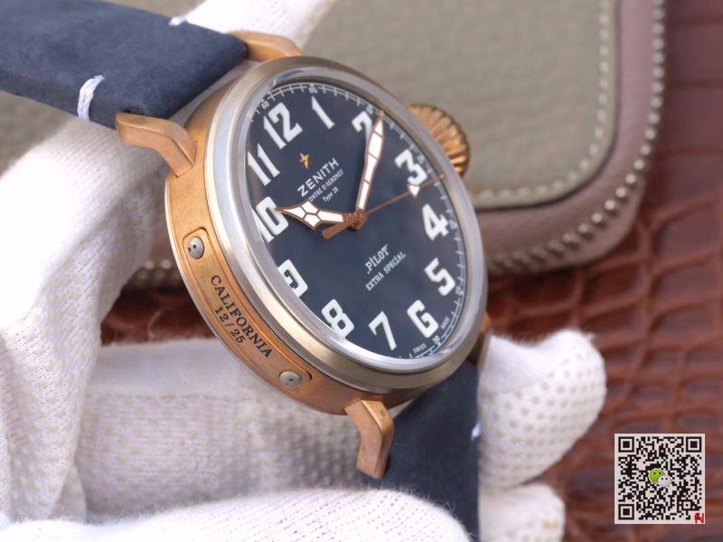 AAA XF Factory Replica Zenith Pilot Type 20 Extra Special Bronze 29.2432.679/57.C791 Mens Watch