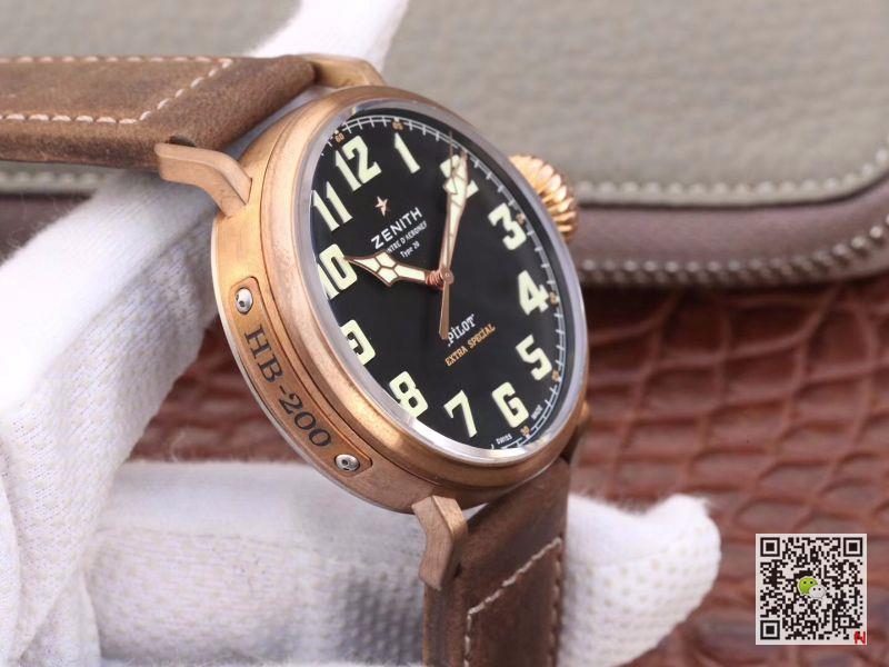 AAA XF Factory Replica Zenith Pilot Type 20 Extra Special Bronze 29.2430.679/21.C753 Mens Watch