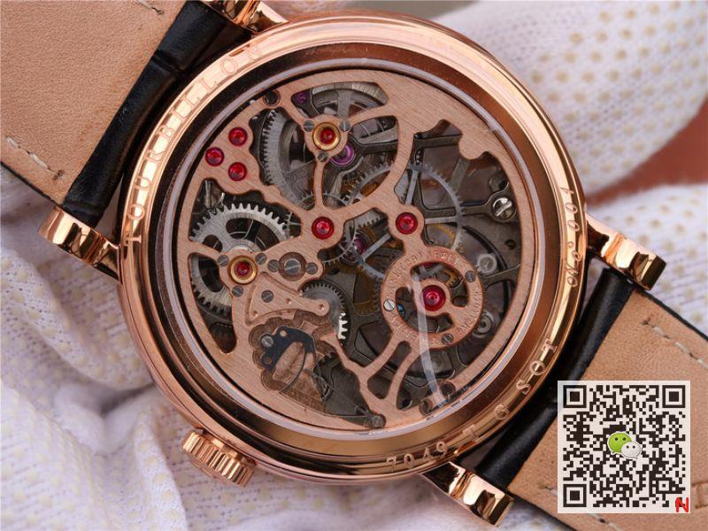 AAA Replica Franck Muller Skeleton Giga Tourbillon Round 7049 T G SQT Rose Gold Mens Watch