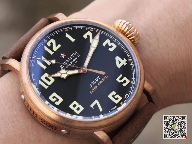 AAA XF Factory Replica Zenith Pilot Type 20 Extra Special Bronze 29.2430.679/21.C753 Mens Watch