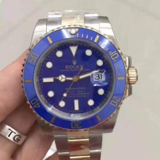 AAA Replica Rolex Submariner Date 116613LB Noob Factory V8 Blue Dial Mens Watch