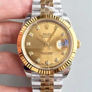 AAA Replica Rolex Datejust II 116333 EW Factory Champagne Dial Mens Watch