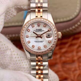 AAA Replica Rolex Datejust 28MM Enamel Dial Ladies Watch