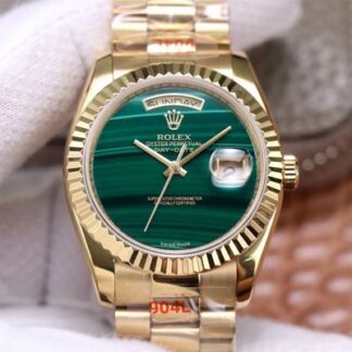 AAA Replica Rolex Day Date President 18238 Malachite Green Dial Mens Watch