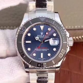 AAA Replica Rolex Yacht Master 116622 40mm EW Factory Blue Dial Mens Watch