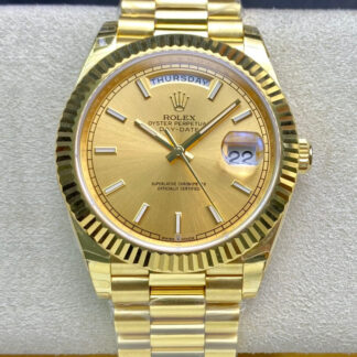 AAA Replica Rolex Day Date M228238-0003 40MM EW Factory Gold Dial Mens Watch