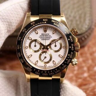 AAA Replica Rolex Daytona M116518LN-0041 Noob Factory White Dial Mens Watch