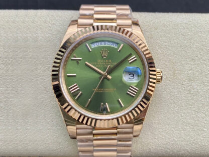 AAA Replica Rolex Day Date 228235 40mm EW Factory Green Dial Mens Watch