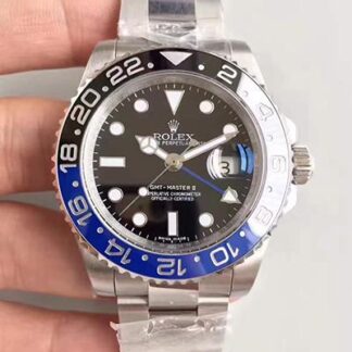 AAA Replica Rolex GMT Master II 116710BLNR Noob Factory V8 Black Dial Mens Watch