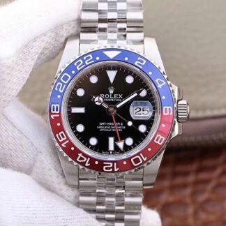 AAA Replica Rolex GMT Master II 126710BLRO GM Factory Black Dial Mens Watch