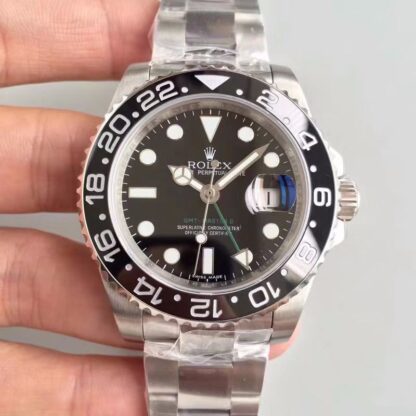 AAA Replica Rolex GMT Master II 116710LN 40MM Noob Factory Black Dial Mens Watch