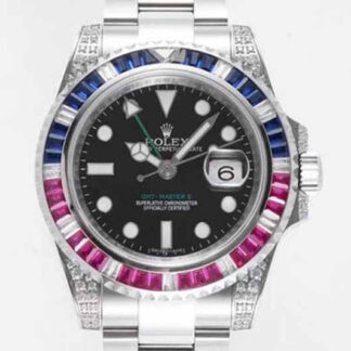 AAA Replica Rolex GMT Master II 116759 SAru-78209 ROF Factory Black Dial Mens Watch | aaareplicawatches.is