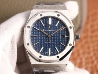 AAA Replica Audemars Piguet Royal Oak 15400ST.OO.1220ST.03 ZF Factory Blue Dial Mens Watch