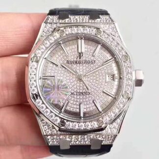 AAA Replica Audemars Piguet Royal Oak 15450 JF Factory Diamond Dial Mens Watch