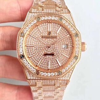 AAA Replica Audemars Piguet Royal Oak Diamond Dial Mens Watch