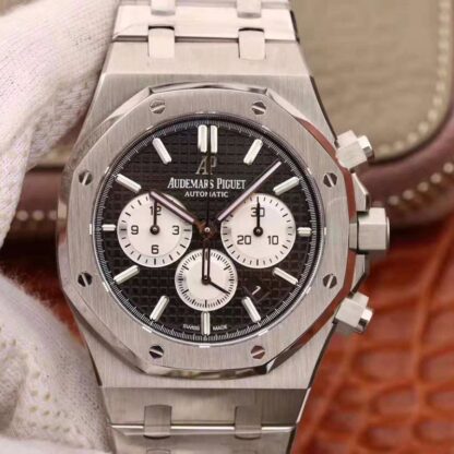 AAA Replica Audemars Piguet Royal Oak Chronograph 26331 OM Factory Black Dial Mens Watch