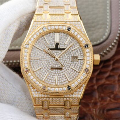 AAA Replica Audemars Piguet Royal Oak 15400.OR01 Diamonds Dial Mens Watch